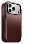 Nomad Modern Leather Folio iPhone 17 Pro Burgundy Horween