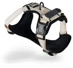 lionto Anti-Zug Hundegeschirr, verstellbares Y-Geschirr mit Brustring, reflektierend