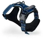 lionto Anti-Zug Hundegeschirr, verstellbares Y-Geschirr mit Brustring, reflektierend
