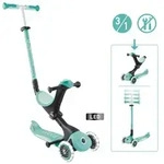 GLOBBER GO-UP DELUXE LIGHTS dunkelmint, mit Leuchtrollen und Leuchtmodul