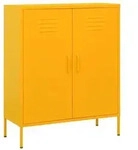 vidaXL Lagerschrank Senfgelb 80x35x101,5 cm Stahl