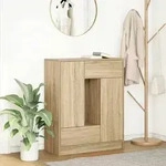 vidaXL Sideboard mit Schubladen und T&uuml;ren Sonoma-Eiche 73x31x90 cm