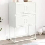 vidaXL Sideboard Wei&szlig; 68,5x38,5x107 cm Stahl
