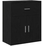 vidaXL Sideboard Schwarz Eichen-Optik 60 x 31 x 70 cm Holzwerkstoff