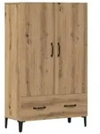 vidaXL Highboard Artisan-Eiche 70x31x115 cm Holzwerkstoff