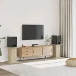 vidaXL Lautsprecherst&auml;nder 2Stk. Sonoma-Eiche 30x30x60cm Holzwerkstoff