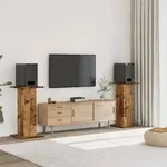 vidaXL Lautsprecherst&auml;nder 2 Stk. Altholz-Optik 30x30x80 cm