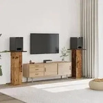 vidaXL Lautsprecherst&auml;nder 2 Stk. Altholz-Optik 30x30x95 cm