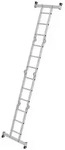 Munk Vielzweckleiter 4-teilig mit nivello&reg;-Traverse und Holz 452290-YY