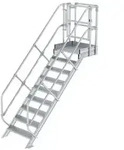 Munk Treppen-Modul Aluminium geriffelt 7 Stufen 451070-YY