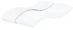 vidaXL Schaumstoffmatratze Wei&szlig; 200x220 cm H&auml;rtegrad H2 H3