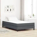vidaXL Taschenfederkernmatratze Dunkelgrau Mittelhart 120x200x20 cm