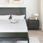 vidaXL Matratze Wei&szlig; und Grau 140 x 190 cm Jacquard-Stoff
