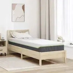 vidaXL Matratze Wei&szlig; und Grau 80 x 200 cm Jacquard-Stoff