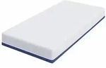 vidaXL Matratze Wei&szlig; und Blau 100 x 200 cm Jacquard-Stoff