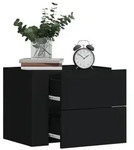 vidaXL Wand-Nachttische 2 Stk. Schwarz 45x30x35 cm