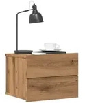 vidaXL Wand-Nachttisch Artisan-Eiche 40x32x30 cm