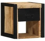 vidaXL Nachttisch 40x35x40 cm Raues Mango-Massivholz