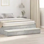 vidaXL Nachttisch in Beton Grau - 135 x 36.5 x 16.5 cm aus Spanplatte