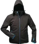 Wintersoftshelljacke Uranos Gr.XL schwarz/blau ELYSEE