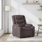vidaXL Relaxsessel Dunkelbraun Stoff