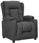 vidaXL Relaxsessel Dunkelgrau Stoff