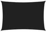 vidaXL Sonnensegel Oxford-Gewebe Rechteckig 6x8 m Schwarz