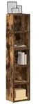 vidaXL CD-Regale 2 Stk. R&auml;uchereiche 21x16x93,5 cm Holzwerkstoff