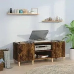 vidaXL Plattenschrank R&auml;uchereiche 121x38x48 cm Holzwerkstoff