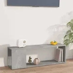 vidaXL TV-Schrank Betongrau 100x24x32 cm Holzwerkstoff