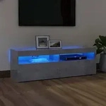 vidaXL TV-Schrank mit LED-Beleuchtung Betongrau 120x35x40 cm