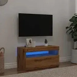 vidaXL TV-Schrank mit LED-Leuchten Artisan-Eiche 75x35x40 cm