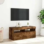 vidaXL TV-Schrank mit LED-Leuchten R&auml;uchereiche 90x35x40 cm