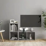 vidaXL TV-Schr&auml;nke 2 Stk. Betongrau 72x35x36,5 cm Holzwerkstoff
