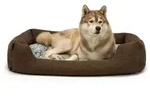 lionto Kuschelbett f&uuml;r Hunde, gem&uuml;tliches Hundebett mit herausnehmbarem