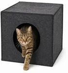 lionto Katzenh&ouml;hle, Regaleinsatz & Katzenbett in einem, aus robustem Filz,...