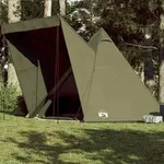 vidaXL Tipi-Familienzelt 6 Personen Olivgr&uuml;n Wasserdicht