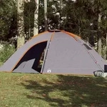 vidaXL Campingzelt 8 Personen Orange Wasserdicht