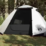 vidaXL Kuppel-Campingzelt 2 Personen Wei&szlig; Dunkel Wasserdicht