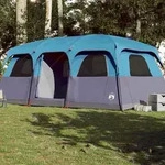 vidaXL Familienzelt f&uuml;r 10 Personen Blau Wasserdicht