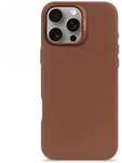 Decoded Leder-Backcover-H&uuml;lle MagSafe iPhone 16 Pro Max &ndash; braun