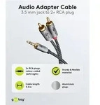 Goobay 65290 Plus Series Audio Adapterkabel AUX, 3,5-mm-Klinke zu