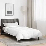 vidaXL 2-in-1 Bettdecke Wei&szlig; 135 x 220 cm Feder