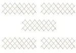 vidaXL Scherenzaun 5 Stk. Tannenholz 180x60 cm