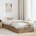 vidaXL Ottoman-Bett ohne Matratze Cappuccino-Braun 90x190cm Kunstleder