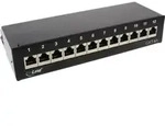 InLine - Patch Panel - RJ-45 X 12 - Schwarz
