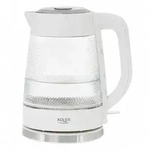 Adler AD 1306 Glas-Wasserkocher 1,8 L, 2200 W, LED-Beleuchtung - Wei&szlig;