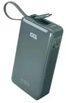 Powerbank SBS 10000 mAh 20W integriertem USB-C-Kabel Digitalanzeige - grau