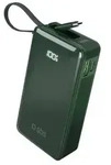 Powerbank SBS 10000 mAh 20W integriertem USB-C-Kabel Digitalanzeige - gr&uuml;n