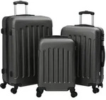 vidaXL Koffer Set 3-teilig Hartschale Dunkelgrau 20'' 24'' 28'' ABS